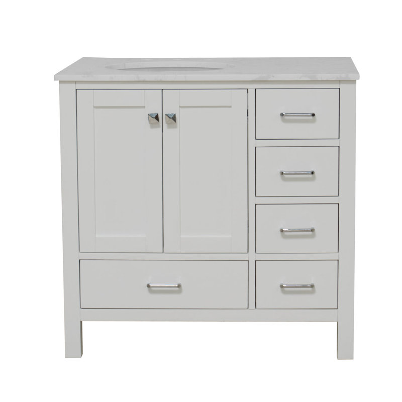 Joss & Main Matias 36'' Free Standing Single Bathroom Vanity with Top